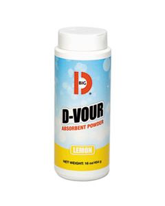 BGD166 D-VOUR ABSORBENT POWDER, CANISTER, LEMON, 16OZ, 6/CARTON