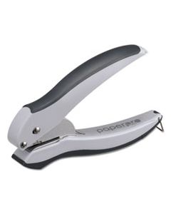 ACI2402 EZ SQUEEZE ONE-HOLE PUNCH, 10-SHEET CAPACITY, GRAY