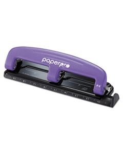 ACI2105 EZ SQUEEZE THREE-HOLE PUNCH, 12-SHEET CAPACITY, PURPLE/BLACK