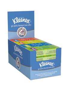 KCC11975 ON THE GO PACKS FACIAL TISSUES, 3-PLY, WHITE, 10 SHEETS/PACK, 16 PACKS/BOX, 12 BOXES/CARTON