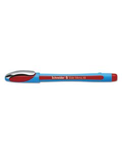 STW150202 SCHNEIDER SLIDER MEMO XB STICK BALLPOINT PEN, 1.4MM, RED INK, BLUE/RED BARREL, 10/BOX