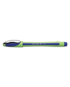 STW190003 SCHNEIDER XPRESS FINELINER STICK PEN, 0.8MM, BLUE INK, BLUE/GREEN BARREL, 10/BOX