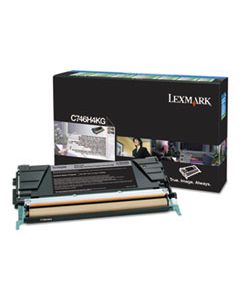 LEXC746H4KG C746H4KG RETURN PROGRAM HIGH-YIELD TONER, 12000 PAGE-YIELD, BLACK, TAA COMPLIANT