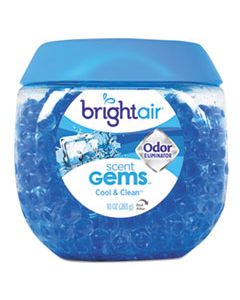 BRI900228 SCENT GEMS ODOR ELIMINATOR, COOL AND CLEAN, BLUE, 10 OZ GEL