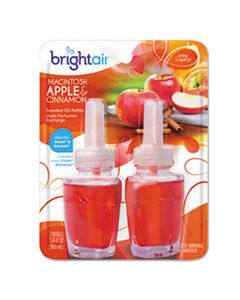 BRI900255PK ELECTRIC SCENTED OIL AIR FRESHENER REFILL, MACINTOSH APPLE AND CINNAMON, 2/PACK