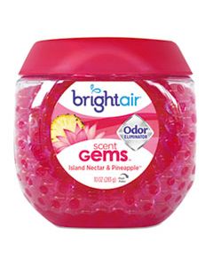 BRI900229 SCENT GEMS ODOR ELIMINATOR, ISLAND NECTAR AND PINEAPPLE, PINK, 10 OZ GEL