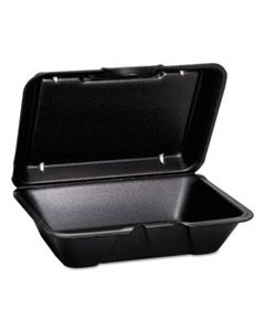 GNP205003L HINGED-LID FOAM CARRYOUT CONTAINERS, DEEP, 9 1/4X6 1/2X2 7/8, 100/BAG, 2 BG/CTN