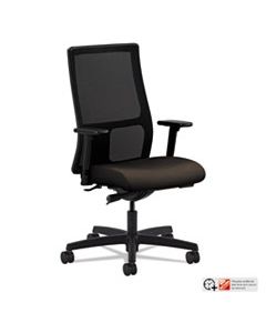 HONIW103CU49 IGNITION SERIES MESH MID-BACK WORK CHAIR, SUPPORTS UP TO 300 LBS., ESPRESSO SEAT/BLACK BACK, BLACK BASE