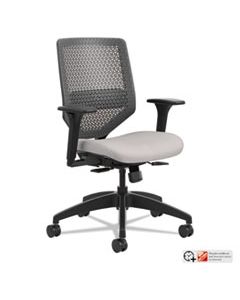 HONSVR1ACLC19TK SOLVE SERIES REACTIV BACK TASK CHAIR, SUPPORTS UP TO 300 LBS., STERLING SEAT/CHARCOAL BACK, BLACK BASE
