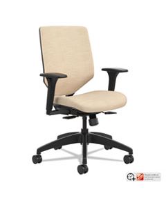 HONSVU1ACLC22TK SOLVE SERIES UPHOLSTERED BACK TASK CHAIR, SUPPORTS UP TO 300 LBS., PUTTY SEAT/PUTTY BACK, BLACK BASE