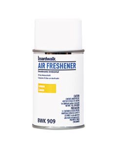 BWK909 METERED AIR FRESHENER REFILL, LEMON PEEL, 5.3 OZ AEROSOL, 12/CARTON