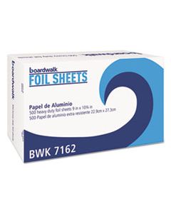 BWK7162BX STANDARD ALUMINUM FOIL POP-UP SHEETS, 9" X 10 3/4", 500/BOX