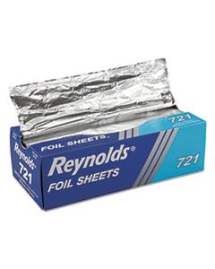 RFP721BX POP-UP INTERFOLDED ALUMINUM FOIL SHEETS, 12 X 10 3/4, SILVER, 500/BOX