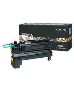 LEXC792A4YG C792A4YG (C792) RETURN PROGRAM TONER, 6000 PAGE-YIELD, YELLOW