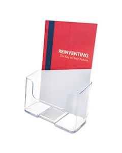 DEF74901 DOCUHOLDER FOR COUNTERTOP/WALL-MOUNT, BOOKLET SIZE, 6.5W X 3.75D X 7.75H, CLEAR