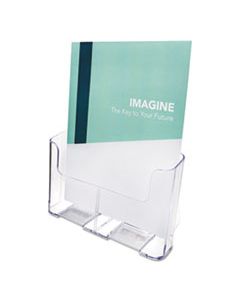 DEF77001 DOCUHOLDER FOR COUNTERTOP/WALL-MOUNT, MAGAZINE, 9.25W X 3.75D X 10.75H, CLEAR