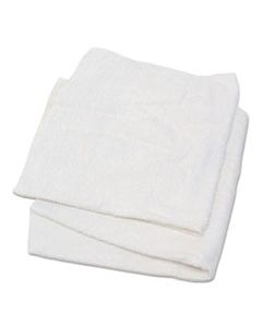 HOS53725 WOVEN TERRY RAGS, WHITE, 15 X 17, 25 LB/CARTON