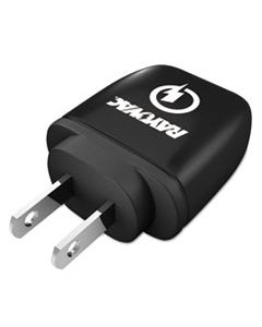 RAYPS101E SINGLE USB WALL CHARGER, 1 USB PORT, BLACK