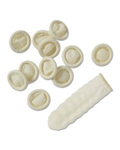 MIIITWFCWWCM LATEX FINGER COTS, WHITE, MEDIUM, 144/CARTON