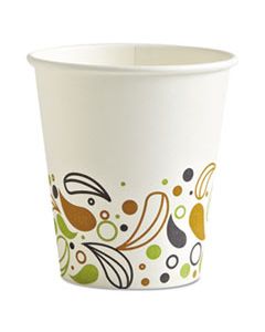 BWKDEER10HCUP DEERFIELD PRINTED PAPER HOT CUPS, 10 OZ, 20 CUPS/SLEEVE, 50 SLEEVES/CARTON