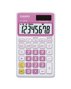 CSOSL300VCPK SL-300VCPK HANDHELD CALCULATOR, 8-DIGIT LCD, PINK