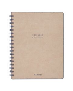 MEAYP14207 COLLECTION TWINWIRE NOTEBOOK, 1 SUBJECT, WIDE/LEGAL RULE, TAN/NAVY BLUE COVER, 9.5 X 7.25, 80 SHEETS