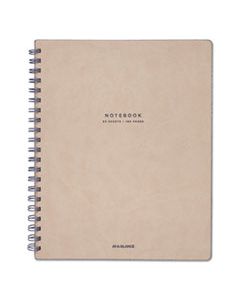 MEAYP14307 COLLECTION TWINWIRE NOTEBOOK, 1 SUBJECT, WIDE/LEGAL RULE, TAN/NAVY BLUE COVER, 11 X 8.75, 80 SHEETS