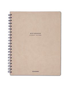 MEAYP14307 COLLECTION TWINWIRE NOTEBOOK, 1 SUBJECT, WIDE/LEGAL RULE, TAN/NAVY BLUE COVER, 11 X 8.75, 80 SHEETS