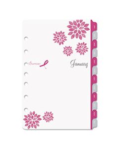 DTM14210 PINK RIBBON TWO-PAGE-PER-WEEK ORGANIZER REFILL, 8 1/2 X 5 1/2 2023