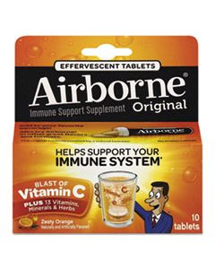 ABN30004CT IMMUNE SUPPORT EFFERVESCENT TABLET, ZESTY ORANGE, 10/BOX, 72 BOX/CARTON