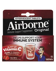 ABN30112 IMMUNE SUPPORT EFFERVESCENT TABLET, VERY BERRY, 10 COUNT