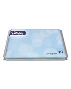 KCC34004 ON THE GO PACKS FACIAL TISSUES, WALLET PACK, 3-PLY, WHITE, 10/PACK, 200 PACKS/CARTON