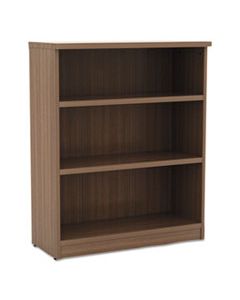 ALEVA634432WA ALERA VALENCIA SERIES BOOKCASE, THREE-SHELF, 31 3/4W X 14D X 39 3/8H, MOD WALNUT