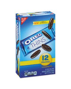 ORE04474 OREO COOKIES SINGLE SERVE PACKS, CHOCOLATE, 1.02 OZ PACK, 12/BOX