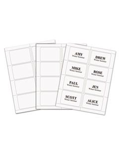 CLI92377 LASER PRINTER NAME BADGES, 3 3/8 X 2 1/3, WHITE, 200/BOX