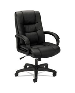 BSXVL131EN11 HVL131 EXECUTIVE HIGH-BACK CHAIR, SUPPORTS UP TO 250 LBS., BLACK SEAT/BLACK BACK, BLACK BASE