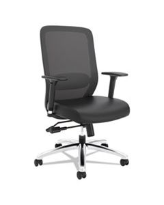 BSXVL721SB11 EXPOSURE MESH HIGH-BACK TASK CHAIR, SUPPORTS UP TO 250 LBS., BLACK SEAT/BLACK BACK, BLACK BASE