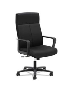 BSXVL604ES10 HVL604 HIGH-BACK EXECUTIVE CHAIR, SUPPORTS UP TO 250 LBS., BLACK SEAT/BLACK BACK, BLACK BASE