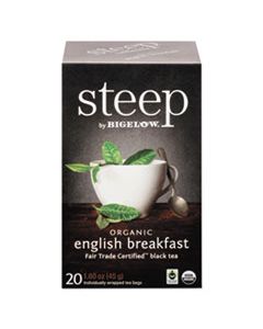 BTC17701 STEEP TEA, ENGLISH BREAKFAST, 1.6 OZ TEA BAG, 20/BOX