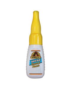 GOR7500101 SUPER GLUE WITH BRUSH AND NOZZLE APPLICATORS, 0.35 OZ, DRIES CLEAR