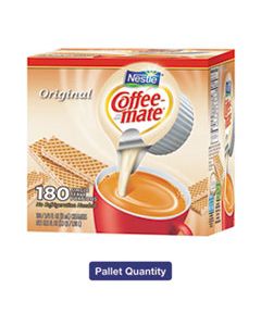 NES753032PLT LIQUID COFFEE CREAMER, ORIGINAL, 0.38 OZ MINI CUPS, 180/BOX, 4 BOXES/CARTON, 150 CARTONS/PALLET, 108,000 TOTAL/PALLET