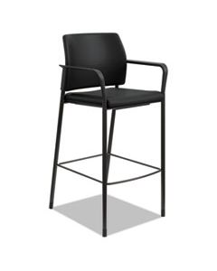 HONSCS2FEUR10B ACCOMMODATE SERIES CAFE STOOL, SUPPORTS UP TO 300 LBS., BLACK SEAT/BLACK BACK, BLACK BASE