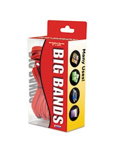 ALL00699 BIG BANDS RUBBER BANDS, SIZE 117B, 0.07" GAUGE, RED, 48/BOX