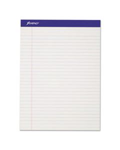 TOP20320 PERFORATED WRITING PADS, WIDE/LEGAL RULE, 8.5 X 11.75, WHITE, 50 SHEETS, DOZEN