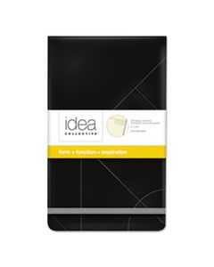 TOP56886 IDEA COLLECTIVE JOURNAL, 1 SUBJECT, WIDE/LEGAL RULE, BLACK COVER, 5 X 8.25, 120 SHEETS