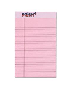 TOP63050 PRISM + WRITING PADS, NARROW RULE, 5 X 8, PASTEL PINK, 50 SHEETS, 12/PACK