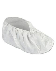 KCC44492 A40 LIQUID AND PARTICLE PROTECTION SHOE COVERS, MEDIUM, WHITE, 400/CARTON