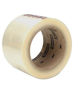 MMM37172100 BOX SEALING TAPE, 3" CORE, 72 MM X 100 M, CLEAR, 24/CARTON