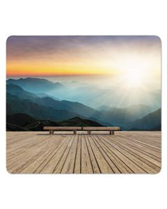 FEL5916201 RECYCLED MOUSE PADS, MOUNTAIN DESIGN, 9 X 8 X 1/16