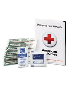 FAOFAE6017 FIRST AID GUIDE W/SUPPLIES, 9 PIECES